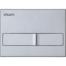 Visam 2 Kademeli Gömme Rezervuar Butonu Karina Mat Krom