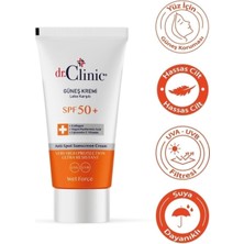 Dr. Clinic Güneş Koruyucu Krem Leke Karşıtı Spf 50 (50 Ml)