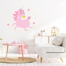 Jüppo Uçan Pembe Unicorn Duvar Sticker