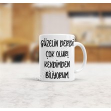 Spark's Workshop Sw Baskı Kupa - Güzelin Derdi Çok Olur Kupa Bardak