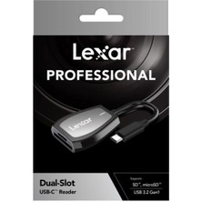 Lexar LRW470U-RNHNG Usb-C Dual Slot Kart Reader Okuyucu