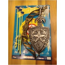 EC Shop Elifin Bebek Evi Erkek Çocuk Siyah Ok Yay Kılıç Kalkan Seti