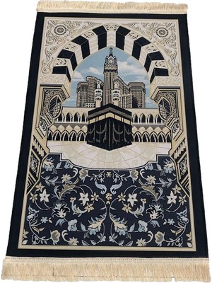 F_Fityle Dua Halı Kalın Rahat Eid Ramazan Mat Ramazan Hediyeleri Için Yolda Hediyeler Bedroo 80X120CM Bina (Yurt Dışından)