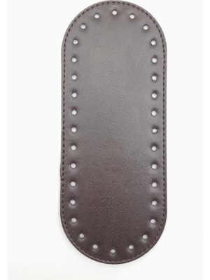 Angel Çanta Aksesuar Suni Deri Kahverengi 20X8 cm Oval Çanta Tabanı