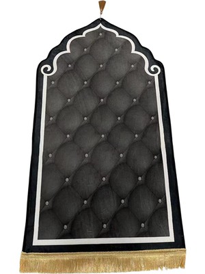 Eakren Seyahat Dua Halı Koleksiyon Eid Yumuşak Halı Mevcut Siyah 80CMX120CM (Yurt Dışından)