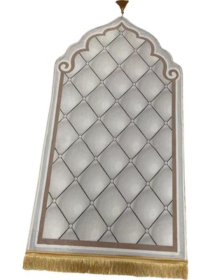 Eakren Seyahat Dua Halı Koleksiyon Eid Yumuşak Halı Mevcut Beyaz 60CMX110CM (Yurt Dışından)