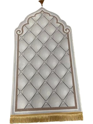 Eakren Seyahat Dua Halı Koleksiyon Eid Yumuşak Halı Mevcut Beyaz 60CMX110CM (Yurt Dışından)