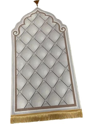 Eakren Seyahat Dua Halı Koleksiyon Eid Yumuşak Halı Mevcut Beyaz 60CMX110CM (Yurt Dışından)