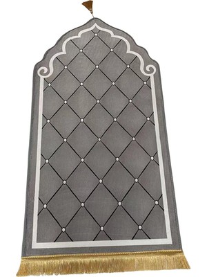 Eakren Seyahat Dua Halı Koleksiyon Eid Yumuşak Halı Gri 50CMX80CM (Yurt Dışından)