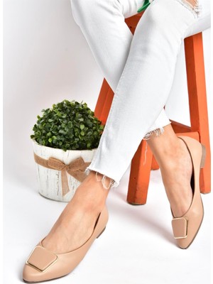 Fox Shoes P726776309 Ten Toka Aksesuarlı Kadın Babet