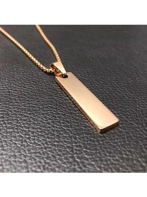 Pier Gümüş Çelik Erkek Kolye