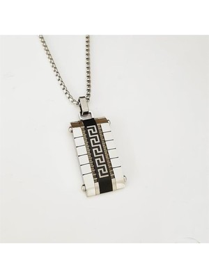 Pier Gümüş Çelik Erkek Kolye