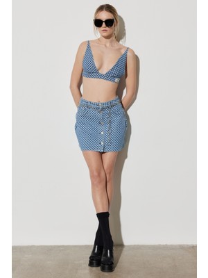 Wrangler Regular Fit Normal Kesim %100 Pamuk Askılı Açık Mavi Jean Bralet