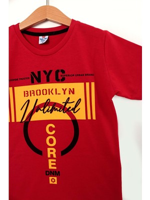 Baby Mini Nyc Erkek Tshirt - Baby Mini Turkey - Tshirt - Kırmızı - 9 Yaş - CS2023000022-2934