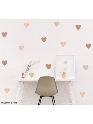Lizpo Decor Boho Kalp Duvar Sticker 180 Adet
