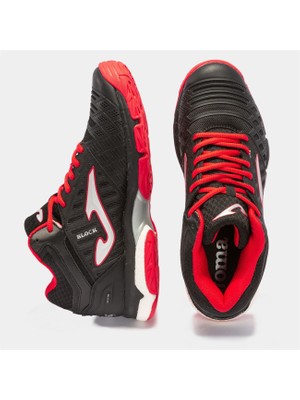 Joma Vblock - Unisex Siyah Kırmızı Voleybol Ayakkabısı - VBLOKS2301