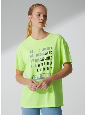 Fabrika Sports T-Shirt, M, Neon Yeşil