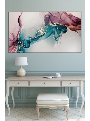 Morfil Sanat Atölyesi Renklerin Dansı Soyut Sanatsal Kanvas Tablo (8 Farklı Ölçü)