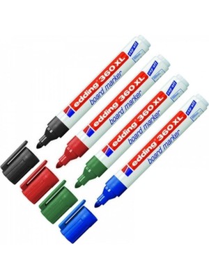 Edding 360 Xl Beyaz Tahta Kalemi 4 Lü Set