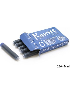 Kaweco Kartuş Mürekkep 6`lı Kutu Mavi