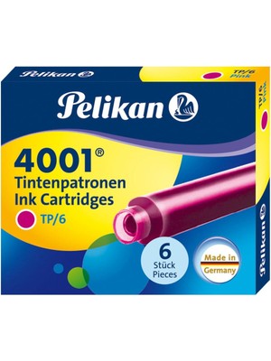 Pelikan TP6X Dolma Kalem Kartuşu Pembe TP6XP Pelikan