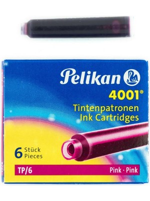 Pelikan TP6X Dolma Kalem Kartuşu Pembe TP6XP Pelikan