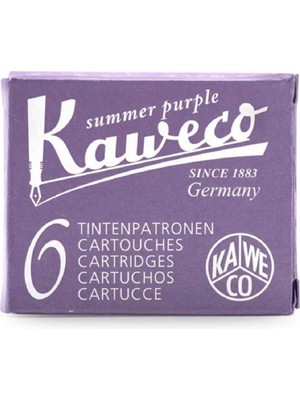 Kaweco Kartuş Mürekkep 6`lı Mor