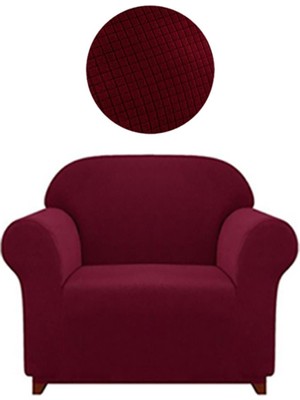 Elgeyar Likrali Koltuk, Kanepe, Çekyat Örtüsü Tek Kişilik Berjer Örtüsü Lastikli