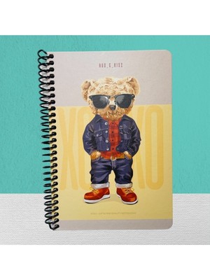 Gıpta Xoxo Spiralli Sert Kpk. Defter 17X24 120 Yp. Kareli