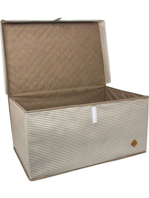 EC Shop Yegge Gold Renk Kapaklı Kutu Hurç Mega+ Boy 70 x 40 x 30 Yüksek  li Çok Amaçlı Kutu Hurç Gold 70 x 40 x 30 Kutu