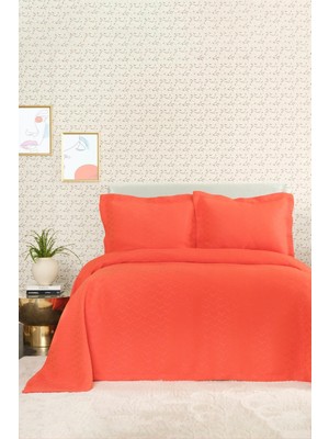 Karaca Home Cedric Nar Çiçeği Çift Kişilik Yatak Örtüsü