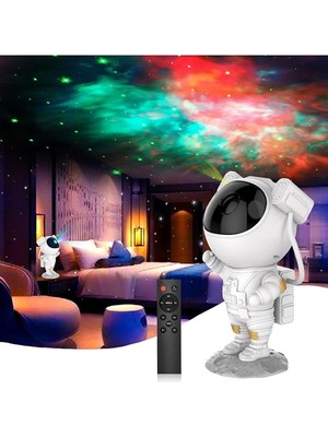 EC Shop Astroboy Lighting Yıldız Projektör Astronot Işıklı Galaksi Samanyolu Projeksiyon Gece Lambası