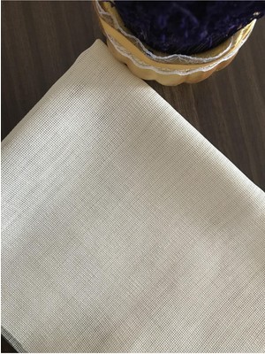 Etuval Linen Etamin Punch Ve Pano Kumaşı Krem 100 x 80