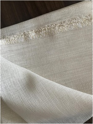 Etuval Linen Etamin Punch Ve Pano Kumaşı Krem 100 x 80