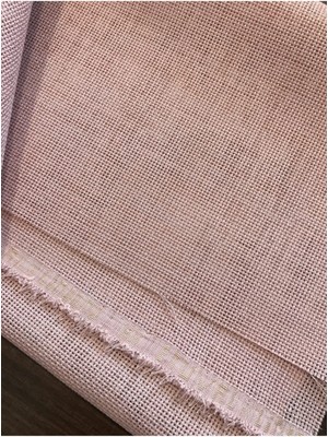 Etuval Linen Etamin Punch Ve Pano Kumaşı Pudra 100 x 80