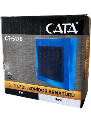 Cata 3 W Koridor LED Aydınlatma CT-5176 - Mavi Işık