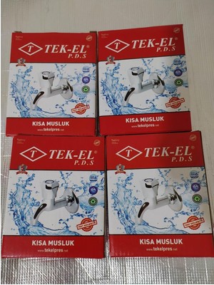 Beyza Kısa Musluk - Tek-El Marka Bahçe, Balkon, Tuvalet Musluğu