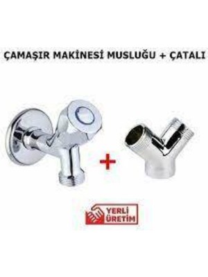 Aktuna Çamaşır Musluğu + Çamaşır Çatalı +Keten Set