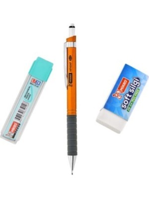 Mikro Uçlu Kalem Seti - MP404P Uçlu Kalem + Soft Silgi + 0.7 Uçlu Kalem Ucu