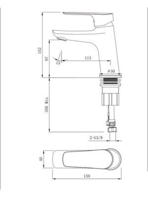 Kale Tandem Lavabo Bataryası (H12)