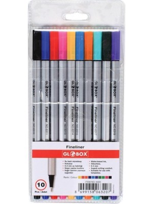 Globox Fineliner Kalem 10 Renk