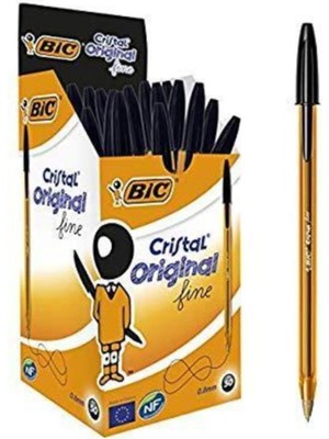 Bic Siyah Tükenmez Kalem Cristal 1 mm Siyah Medium (50 Li Paket)