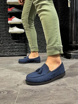 LISINYA952  Loafer Erkek Ayakkabı  Mavi