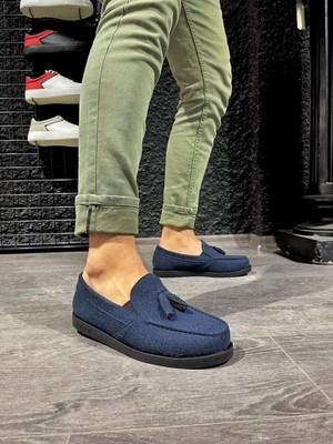 LISINYA952  Loafer Erkek Ayakkabı  Mavi