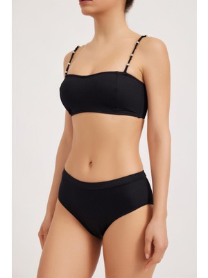 Black Kadın Bikini Alt Siyah