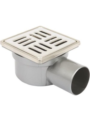 Sukar Çelik Çerçeveli Yer Süzgeci Çizgili 10X10 cm Q50 Yan