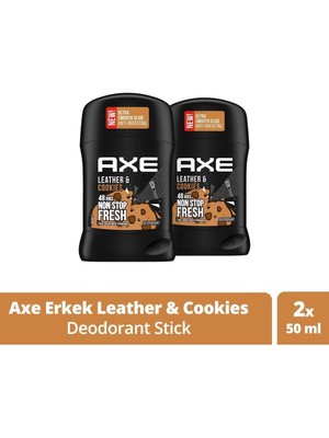 Axe Leather & Cookies Erkek Deodorant Stick 50 ml X2