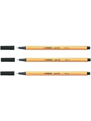 Stabilo Point 88/46 - 0,4 mm Ince Keçe Uçlu Kalem Siyah