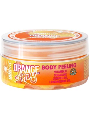 Mara Orange Candy Değerli Yağlar İçeren Portakal Şekeri Vücut Peeling 125 gr