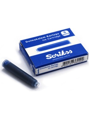 Scrikss Mavi Dolma Kalem Kartuşu /